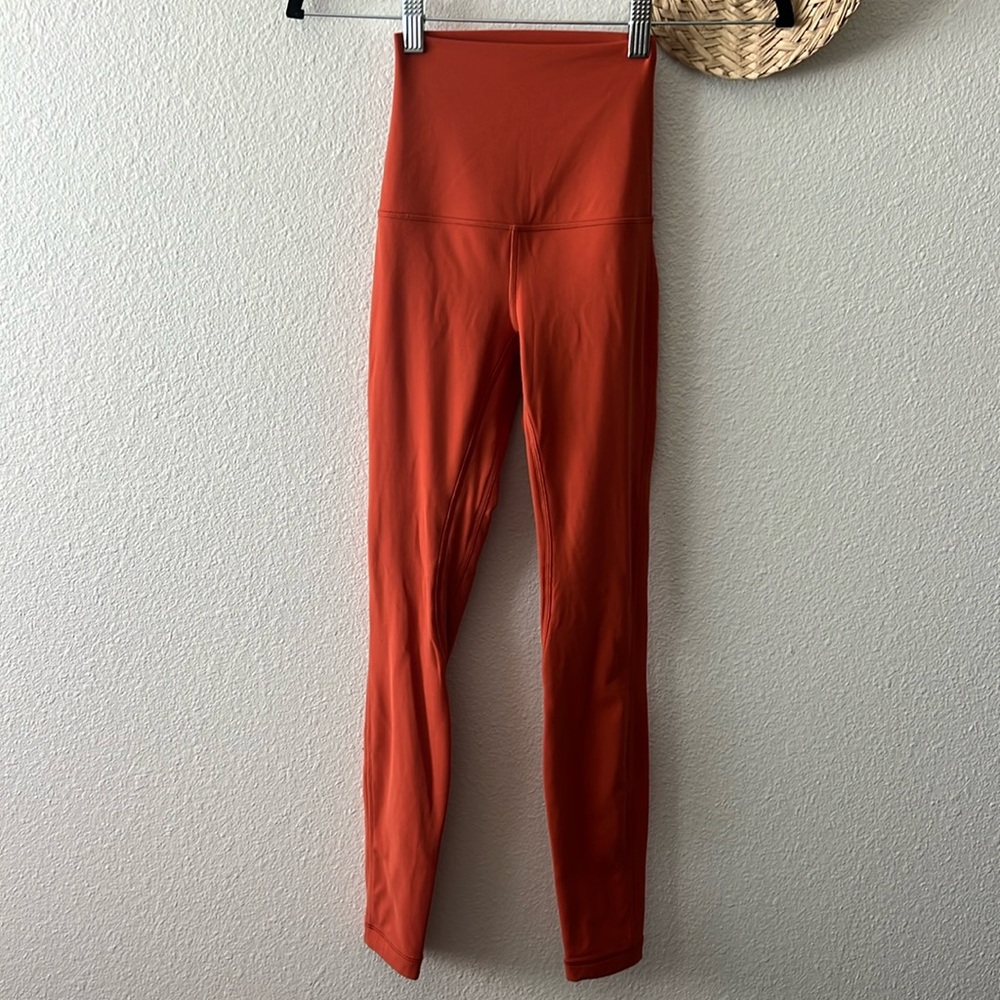 Lululemon Align Super High-Rise 28” Pants - Canyon Orange - Size 0